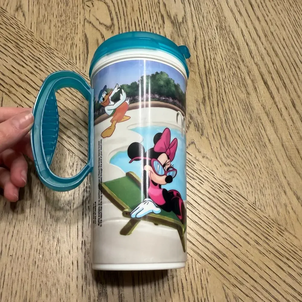 Whirley Warren Walt‎ Disney World Parks Mickey Refillable Mug Tumbler Teal